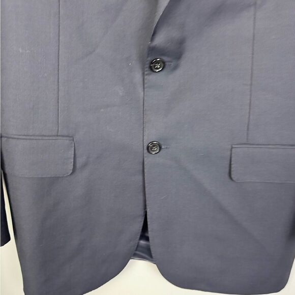 BURBERRY | Dark Blue 100% Wool Blazer Sport Coat Men’s Size 40 Regular UK - Picture 4 of 9